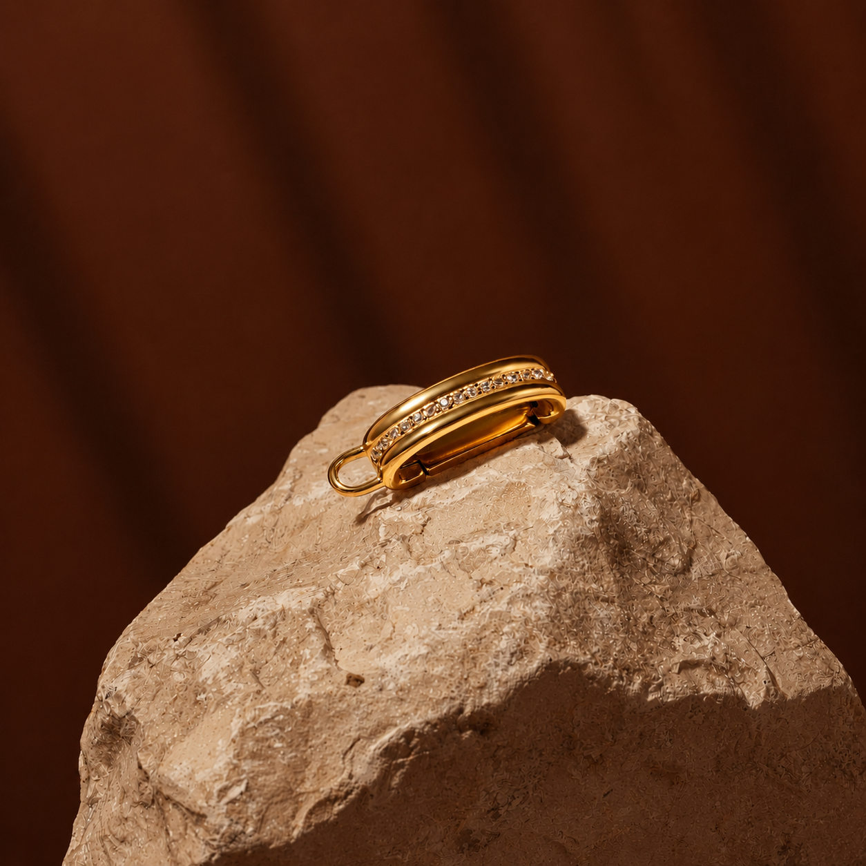 Zirkonia bond - 18k gold plated